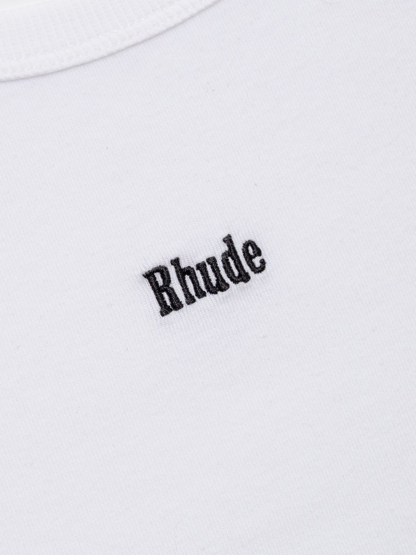 LOGO RIBBED TANK TOP