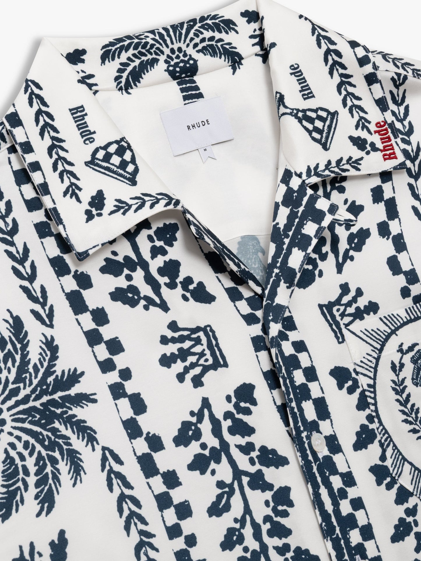REGISTA TILE PRINT BUTTON-UP SHIRT