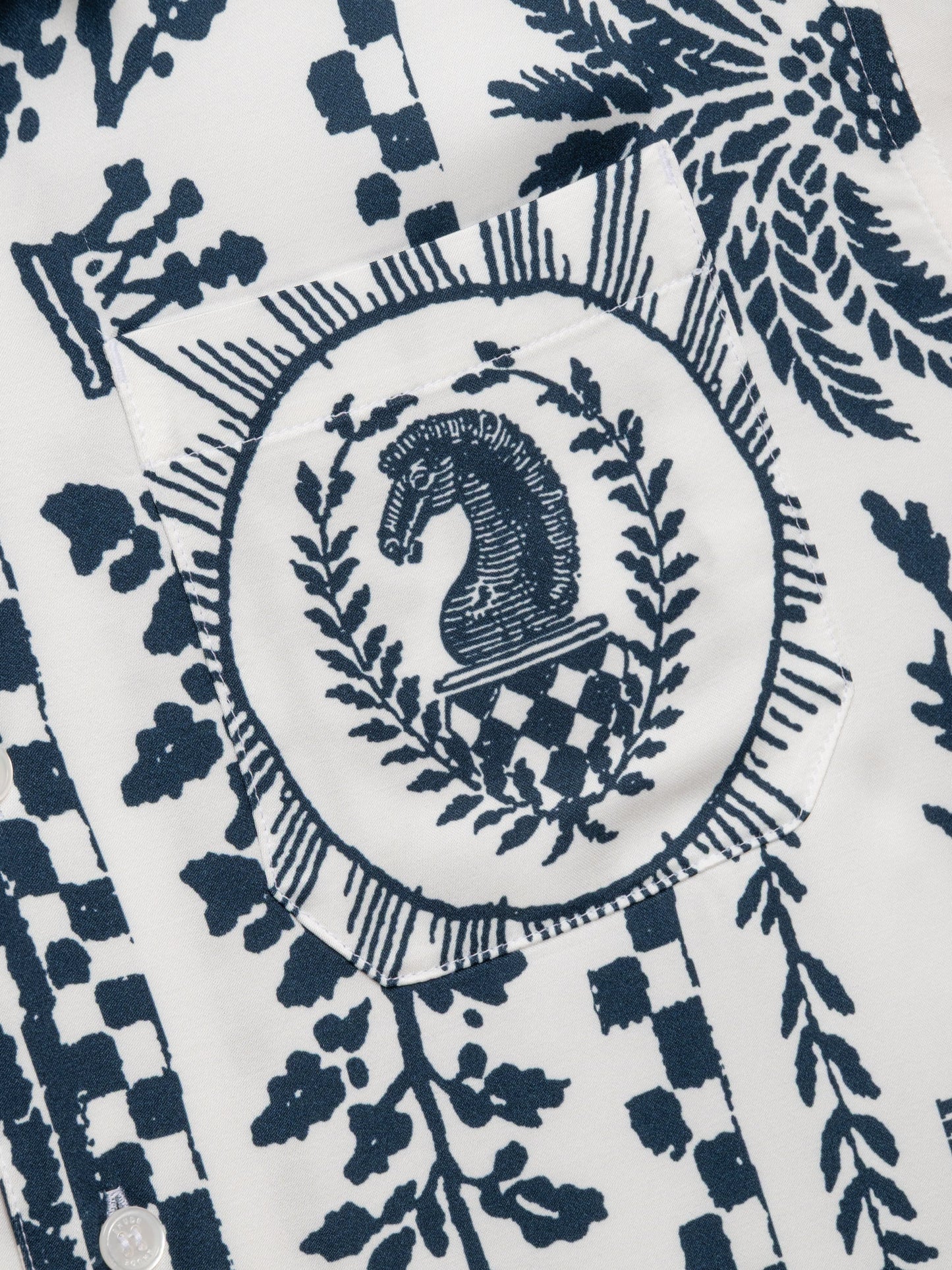 REGISTA TILE PRINT BUTTON-UP SHIRT