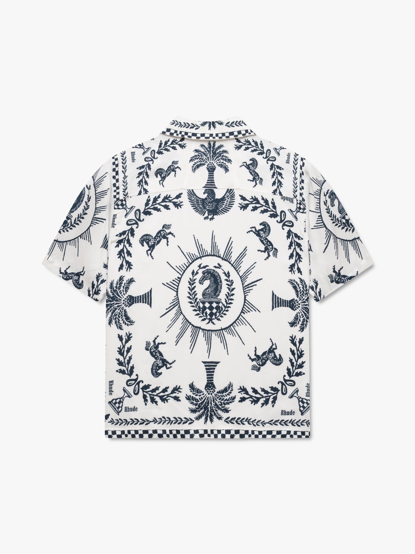 REGISTA TILE PRINT BUTTON-UP SHIRT