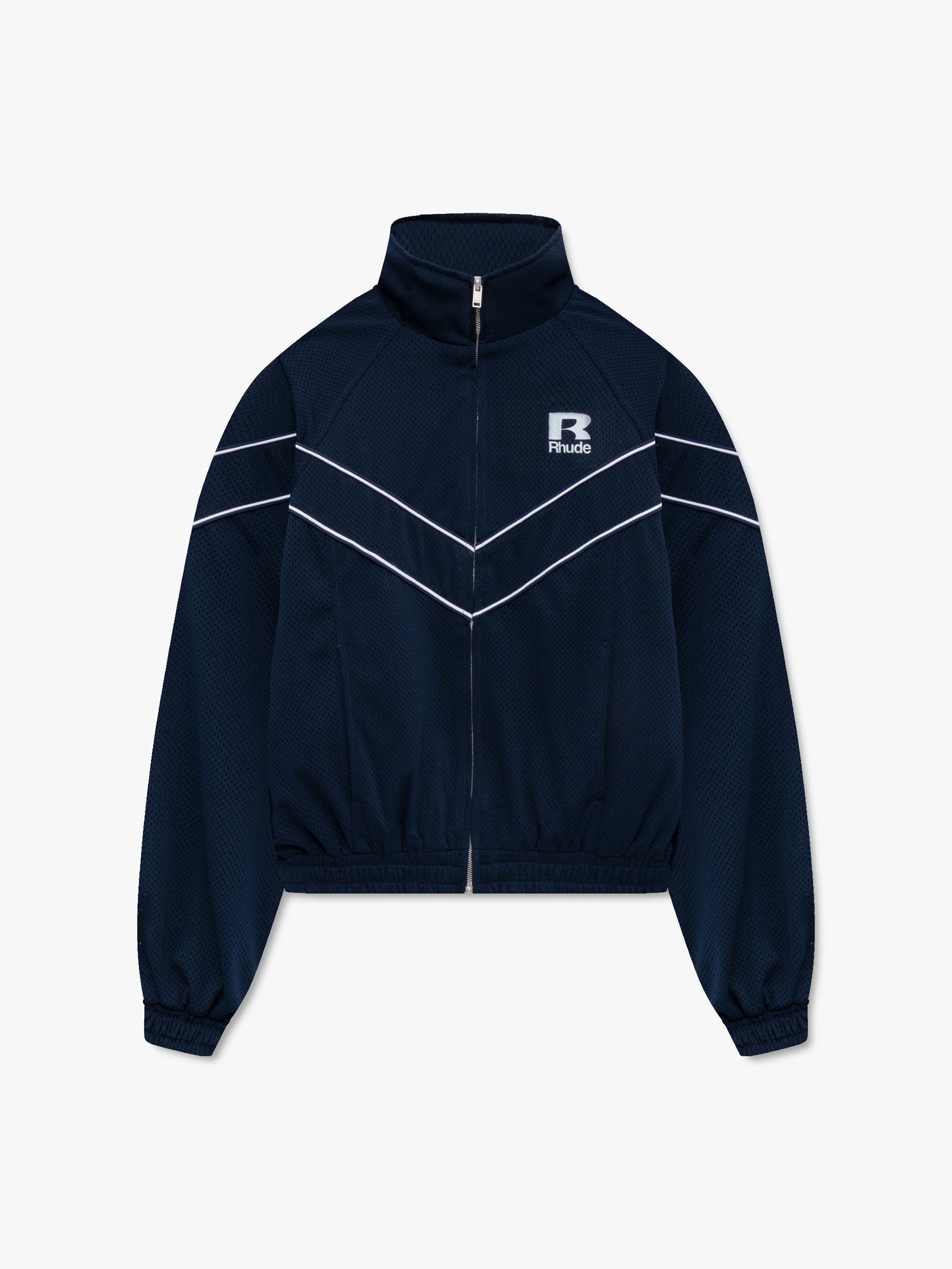 RHUDE MESH PIPING RAGLAN TRACK JACKET