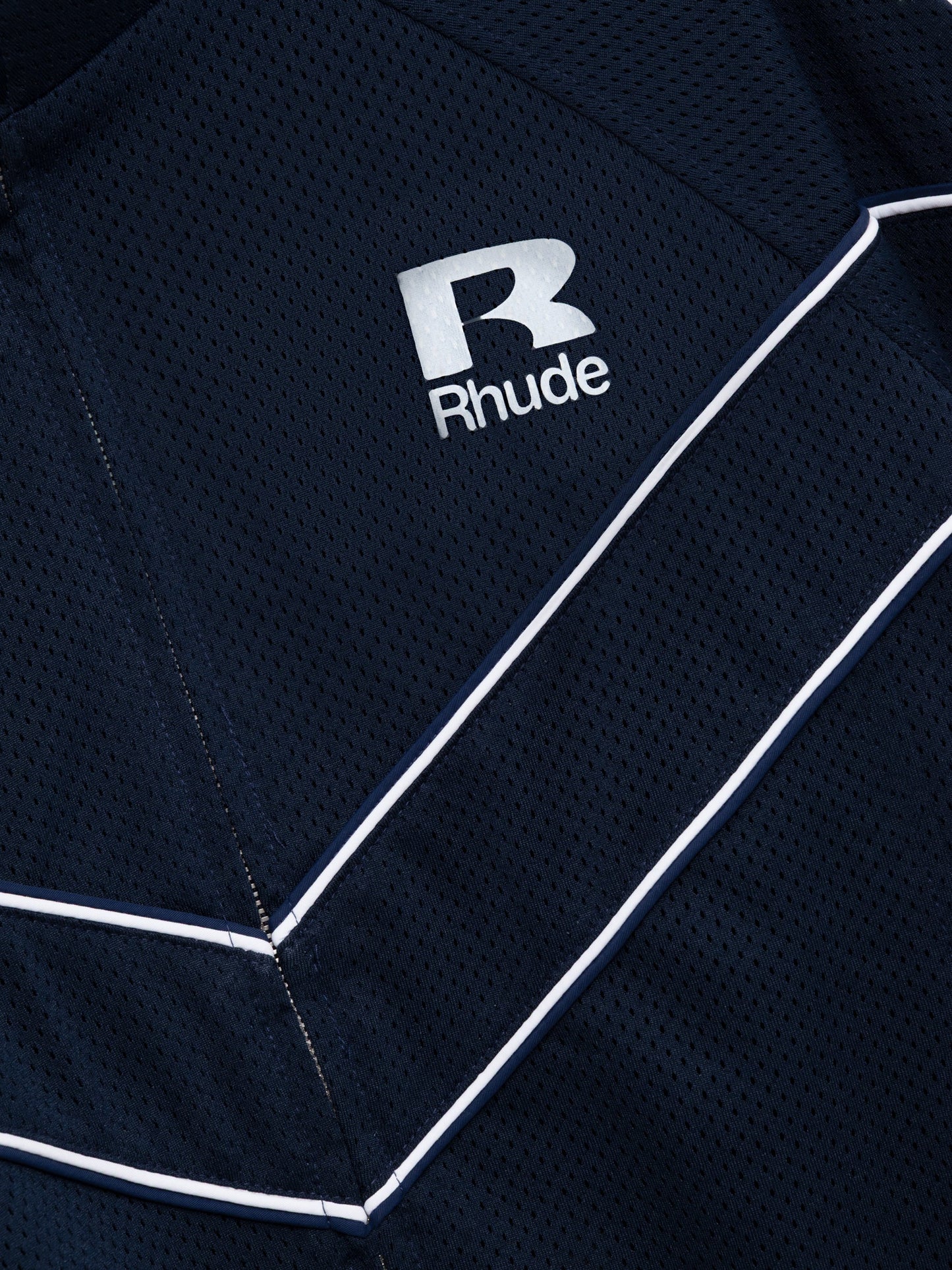 RHUDE MESH PIPING RAGLAN TRACK JACKET
