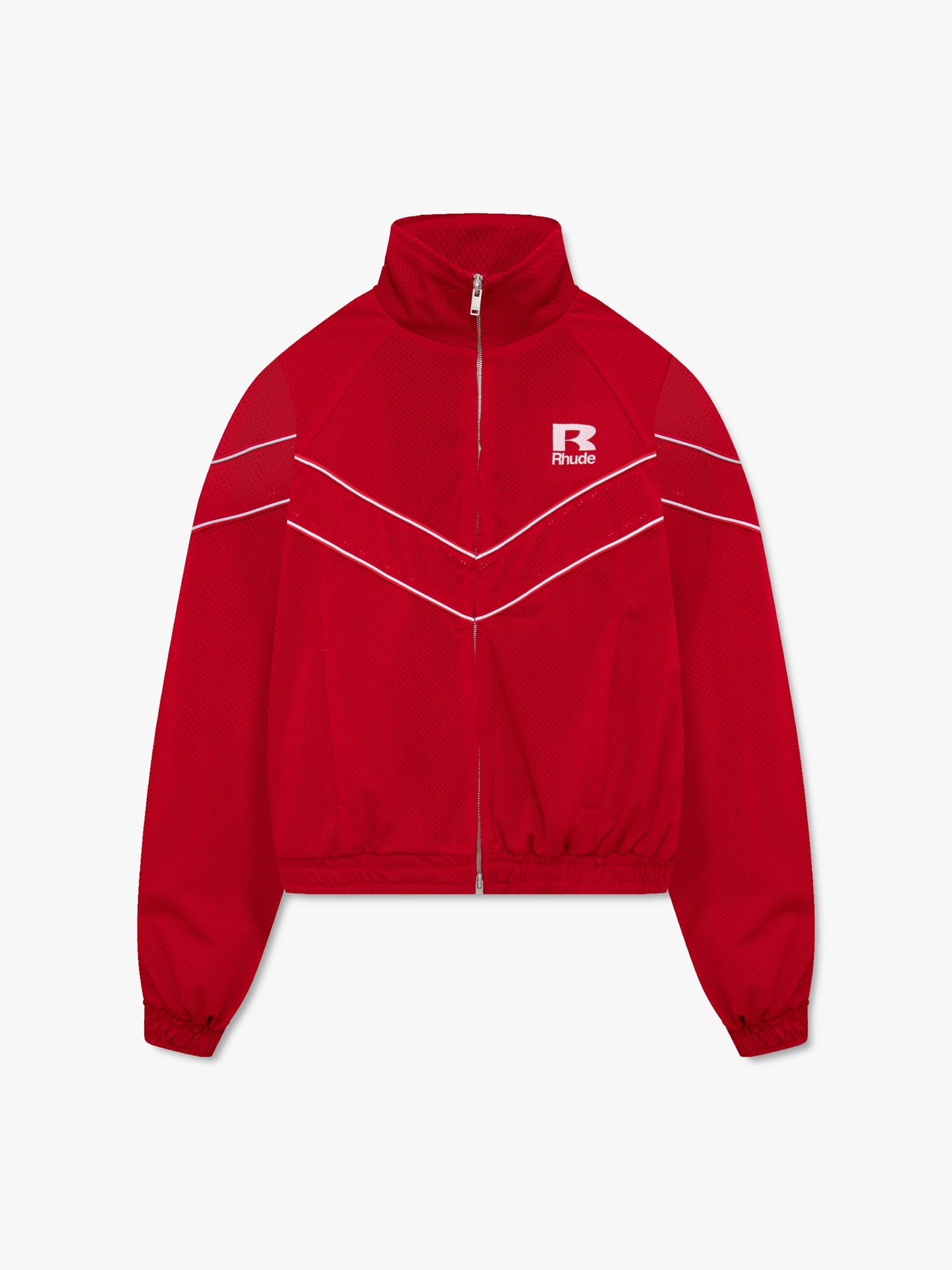 RHUDE MESH PIPING RAGLAN TRACK JACKET
