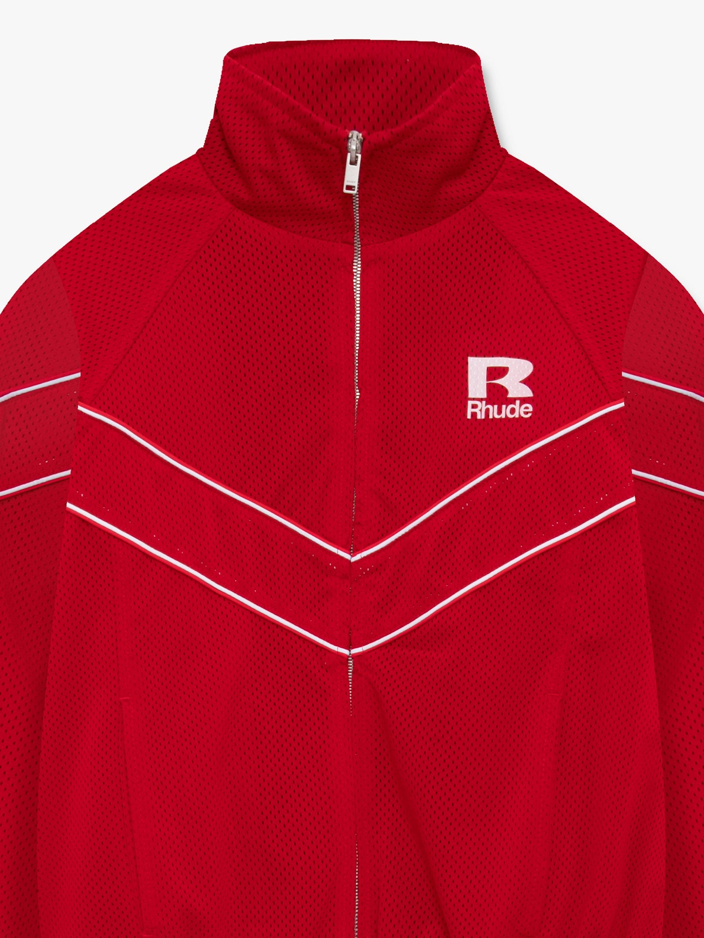 RHUDE MESH PIPING RAGLAN TRACK JACKET