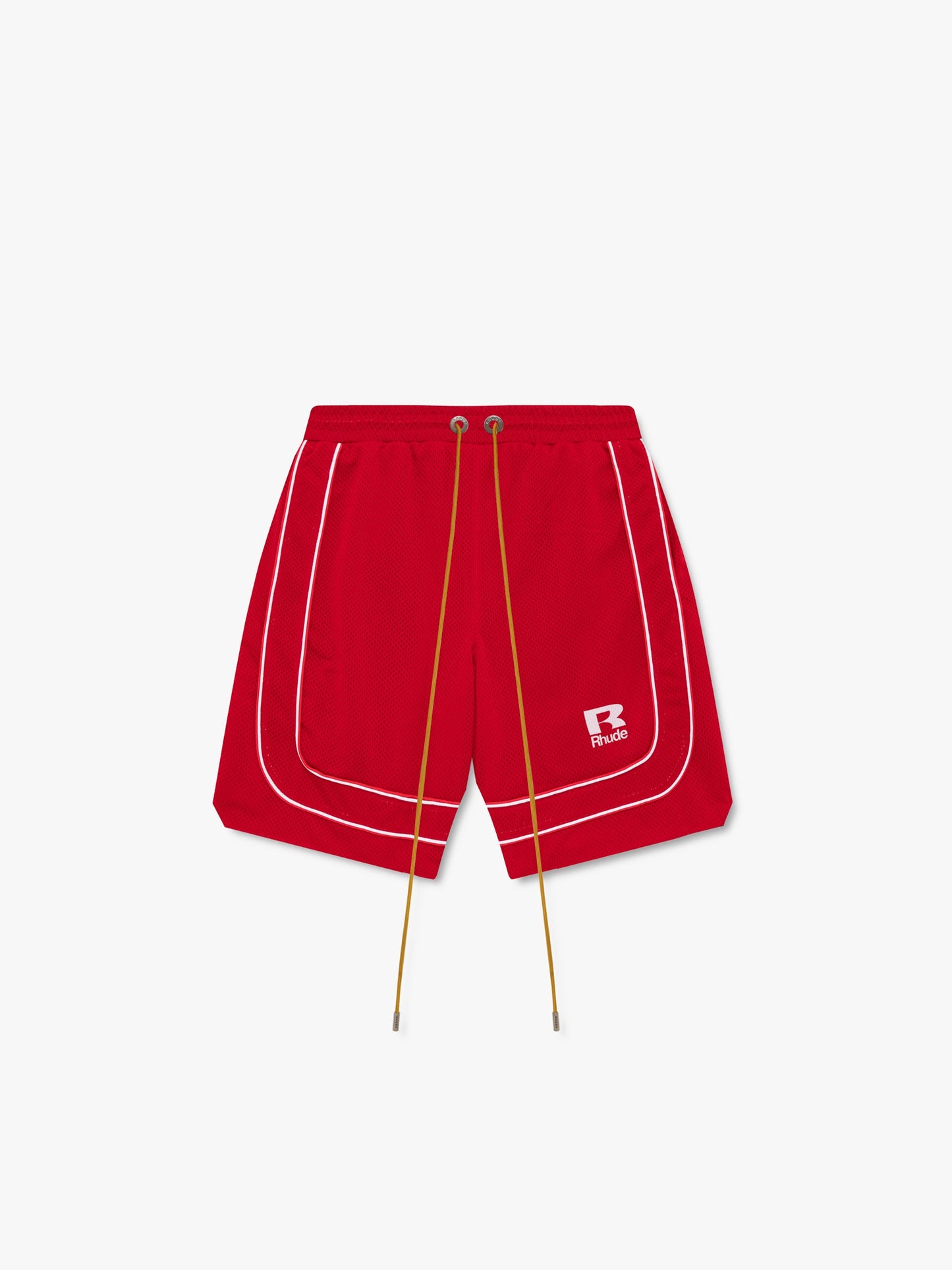 RHUDE MESH PIPING BAGGY TRACK SHORT