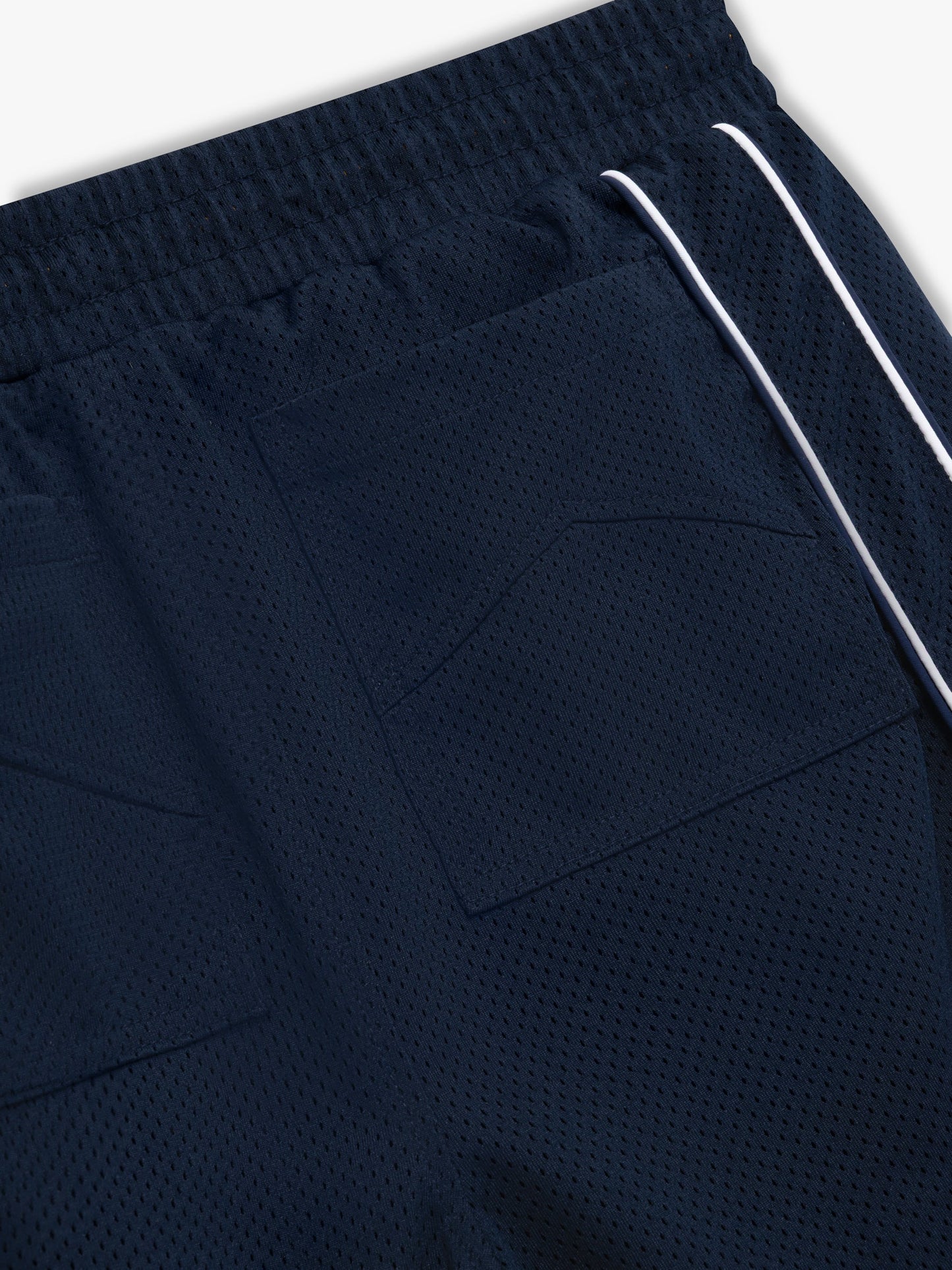 RHUDE MESH PIPING BAGGY TRACK SHORT