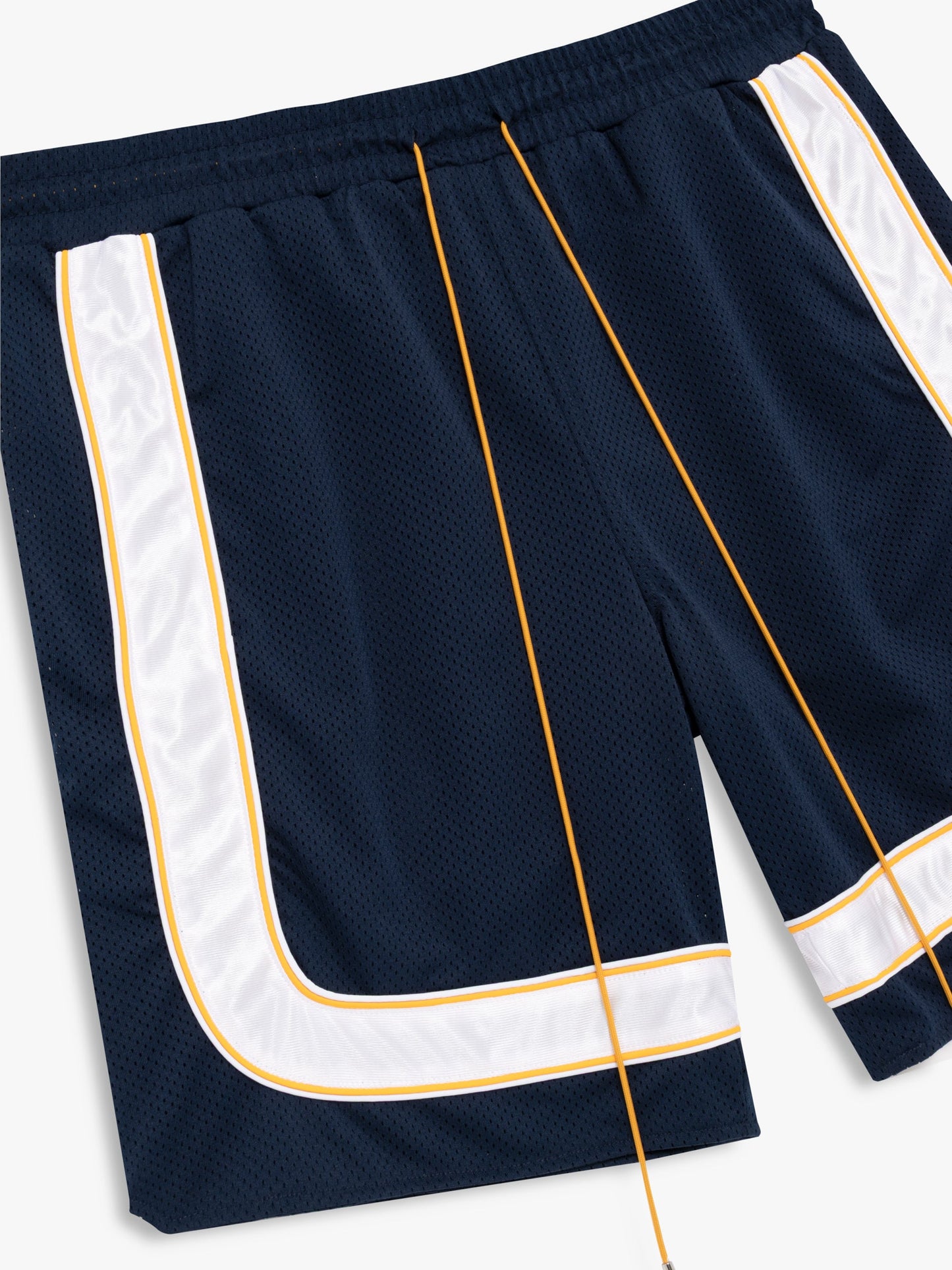 MESH PIPING BAGGY TRACK SHORT