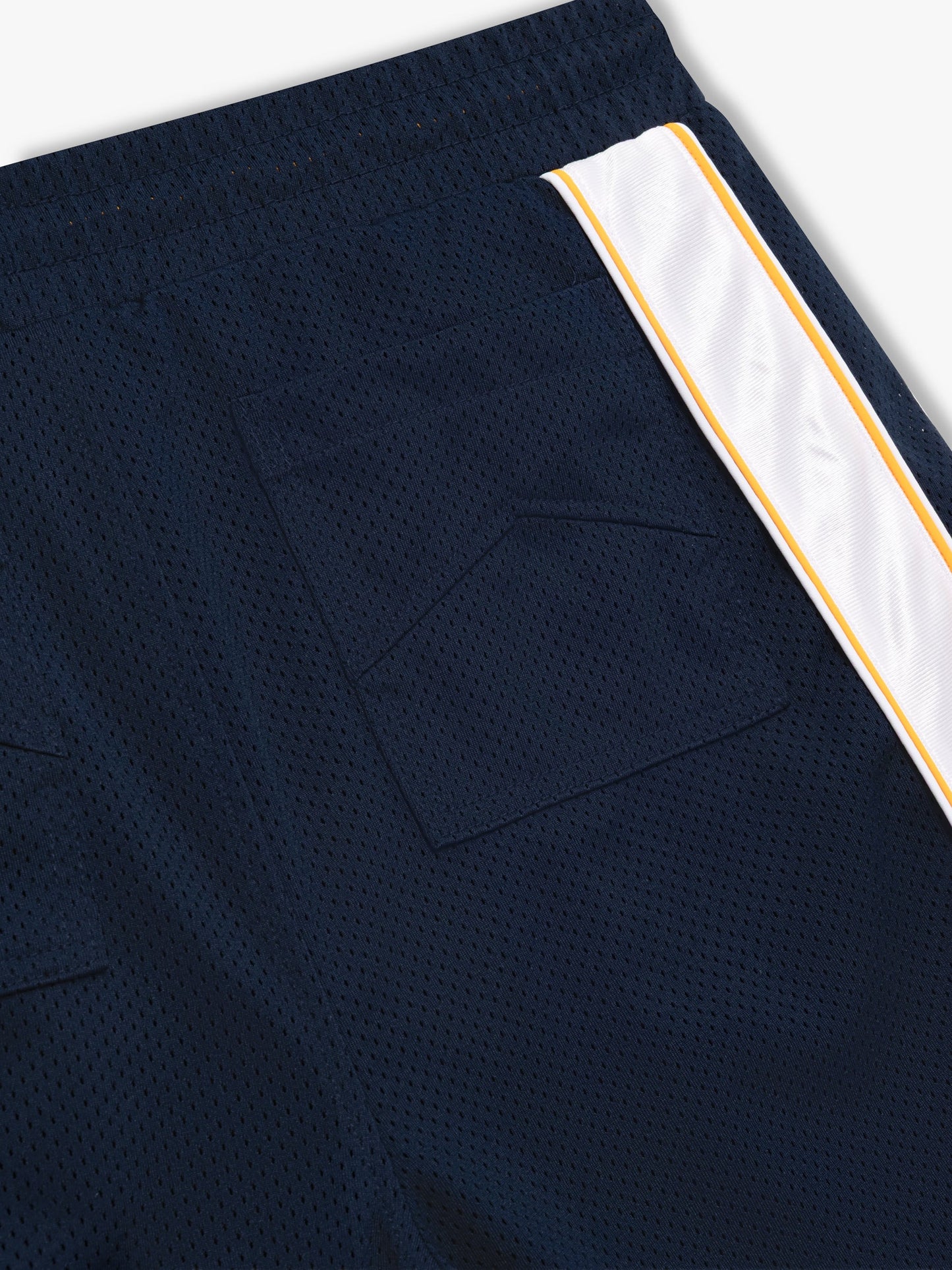 MESH PIPING BAGGY TRACK SHORT