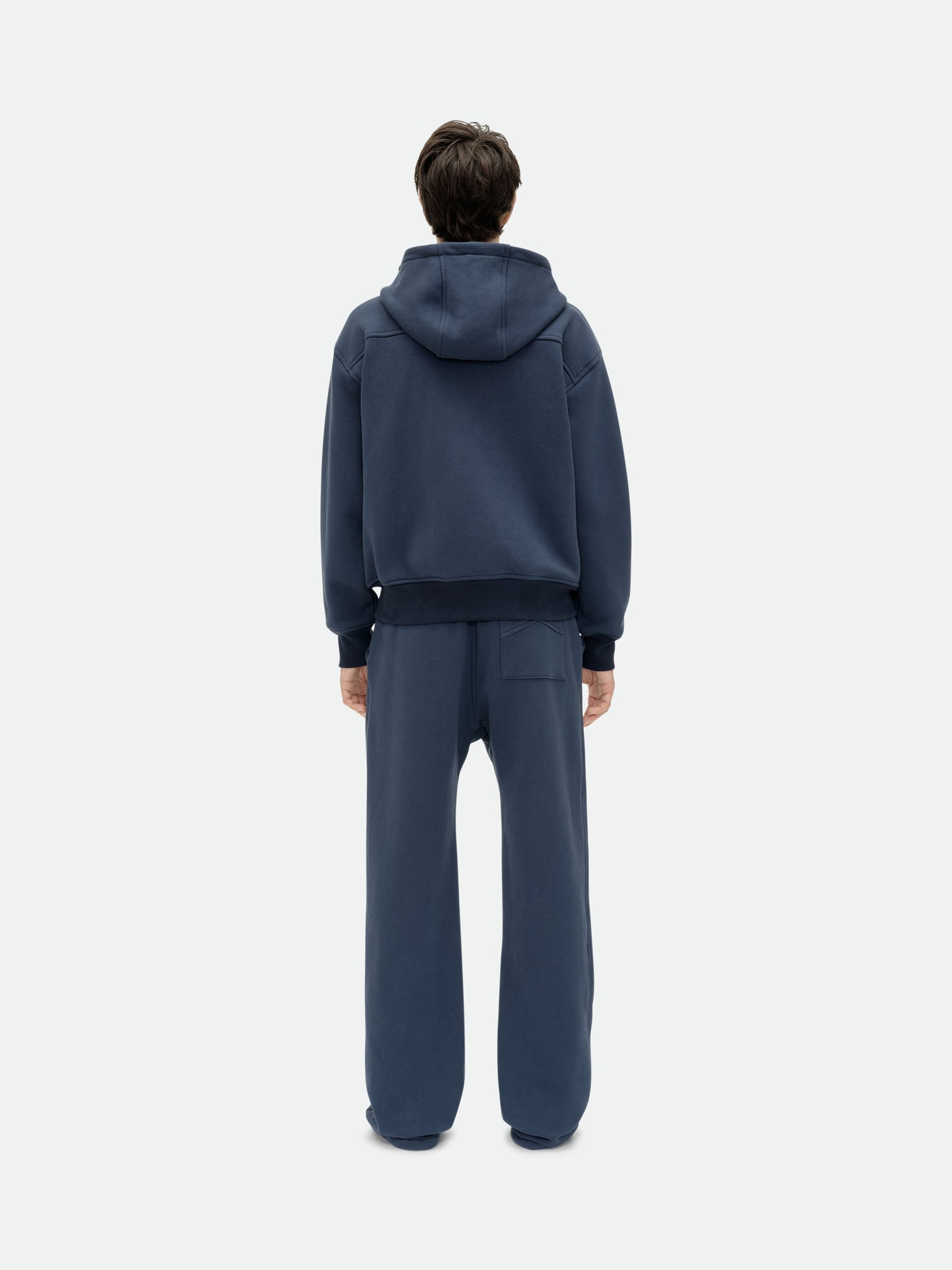 CLASSIQUE FULL ZIP HOODIE - NAVY\/YELLOW