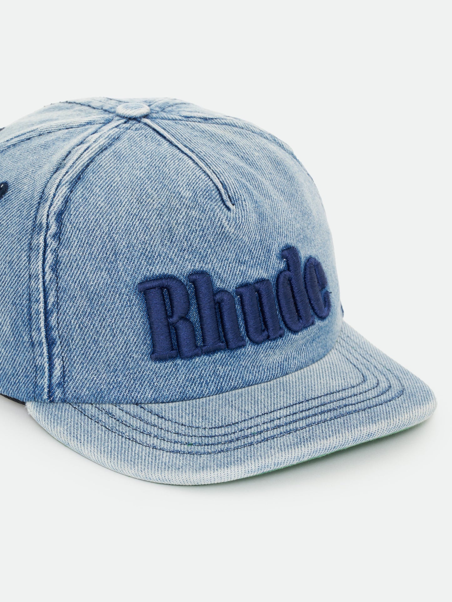 RHUDE LOGO DENIM HAT - INDIGO