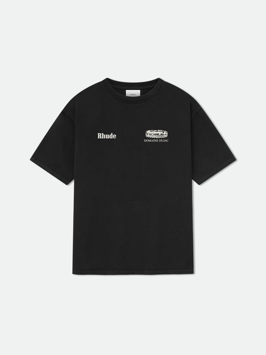 RHUDE x DOMAINE DUJAC TEE - VTG BLACK