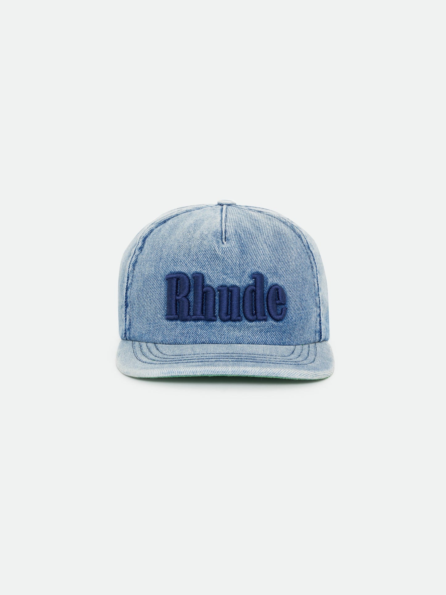 RHUDE LOGO DENIM HAT - INDIGO