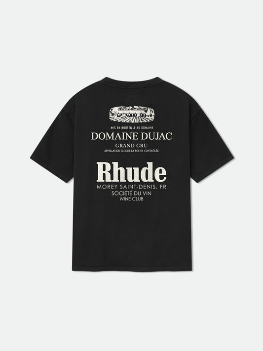 RHUDE x DOMAINE DUJAC TEE - VTG BLACK