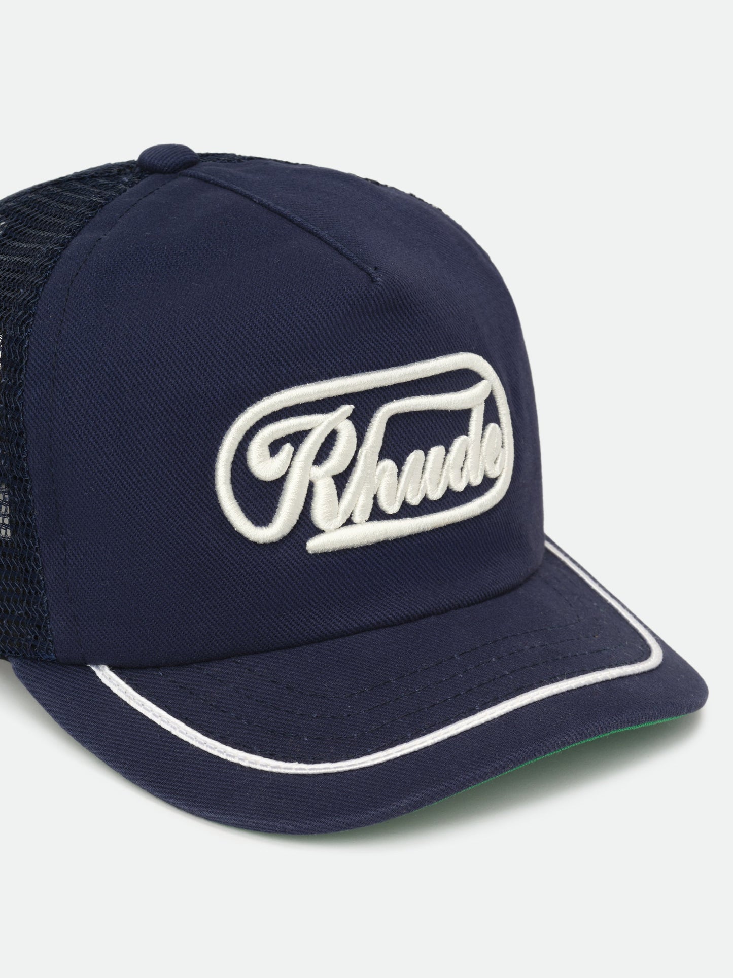 RHUDE PATCH TRUCKER HAT - NAVY\/ WHITE