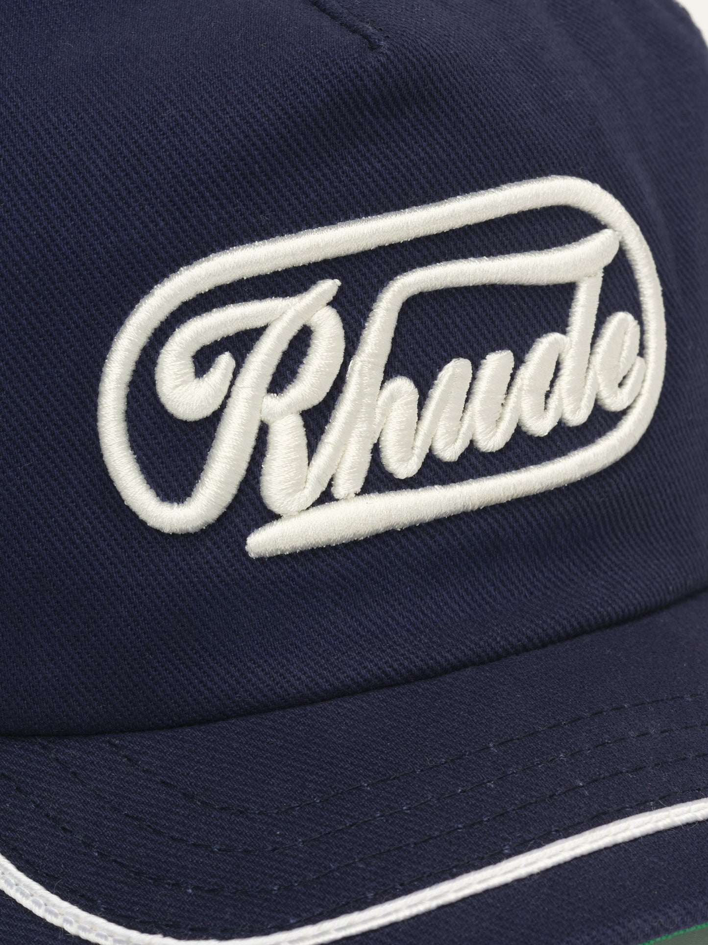 RHUDE PATCH TRUCKER HAT - NAVY\/ WHITE