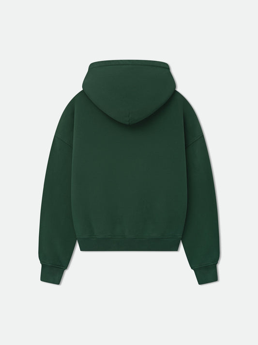 THOUSAND PALMS HOODIE - VINTAGE FOREST GREEN \/ WHITE