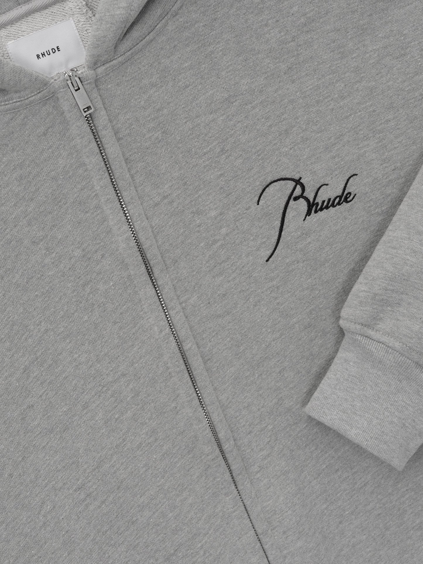 CLASSIQUE FULL ZIP HOODIE - HEATHER GREY