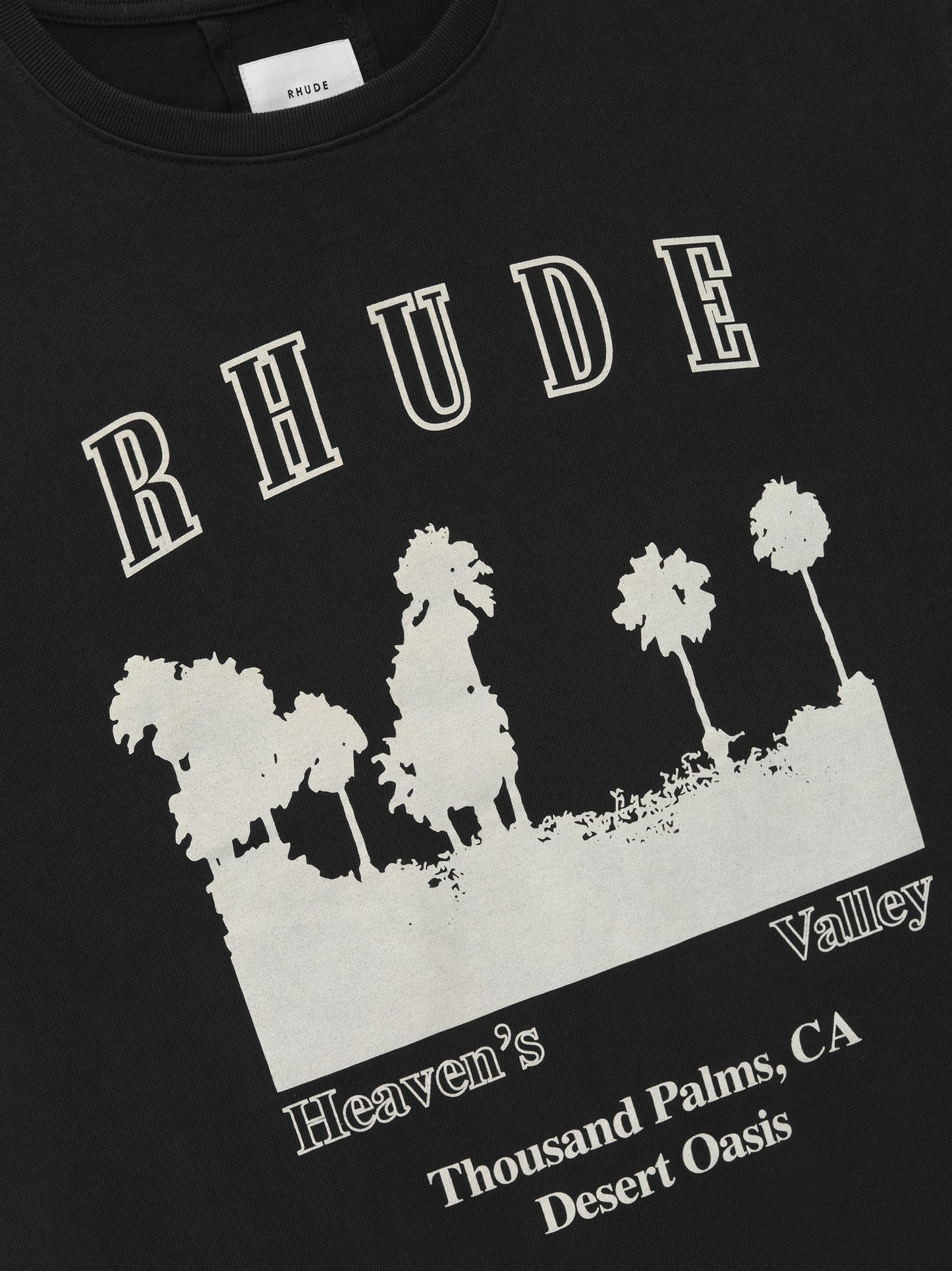 THOUSAND PALMS TEE - VTG BLACK\/WHITE