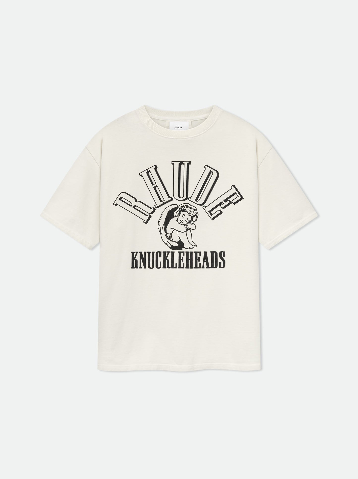 RHUDE KNUCKLEHEADS TEE - VTG WHITE\/BLACK