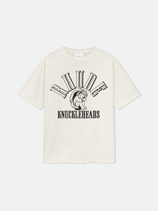 RHUDE KNUCKLEHEADS TEE - VTG WHITE\/BLACK