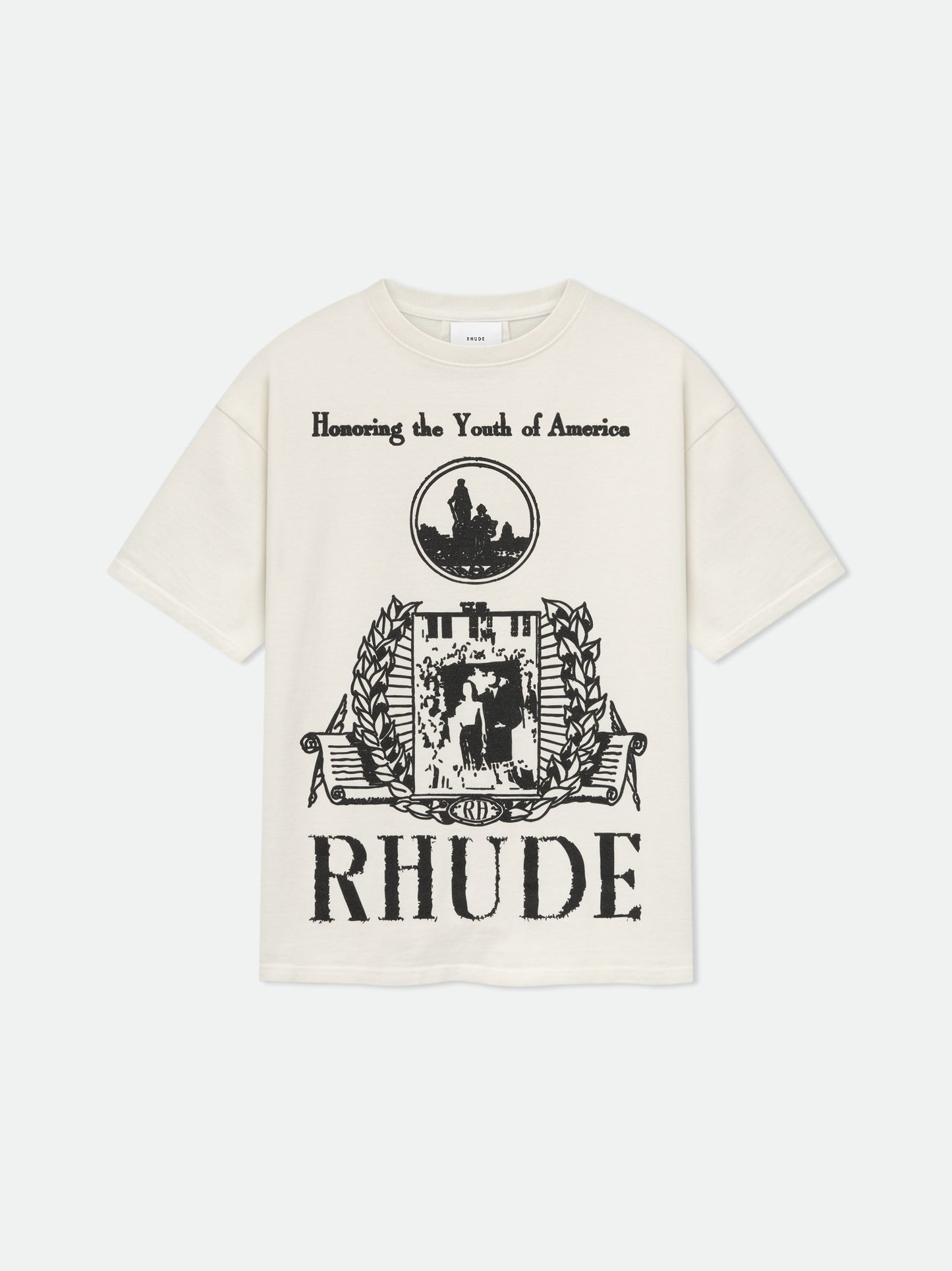 YOUTH OF AMERICA TEE - VTG WHITE\/BLACK