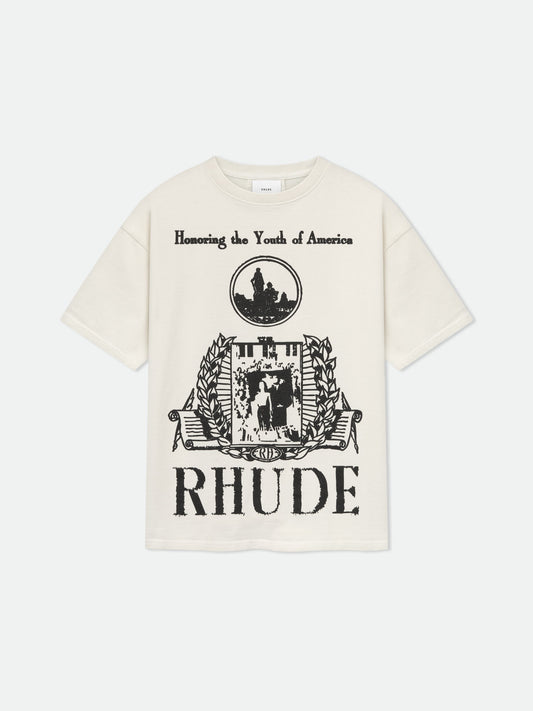 YOUTH OF AMERICA TEE - VTG WHITE\/BLACK
