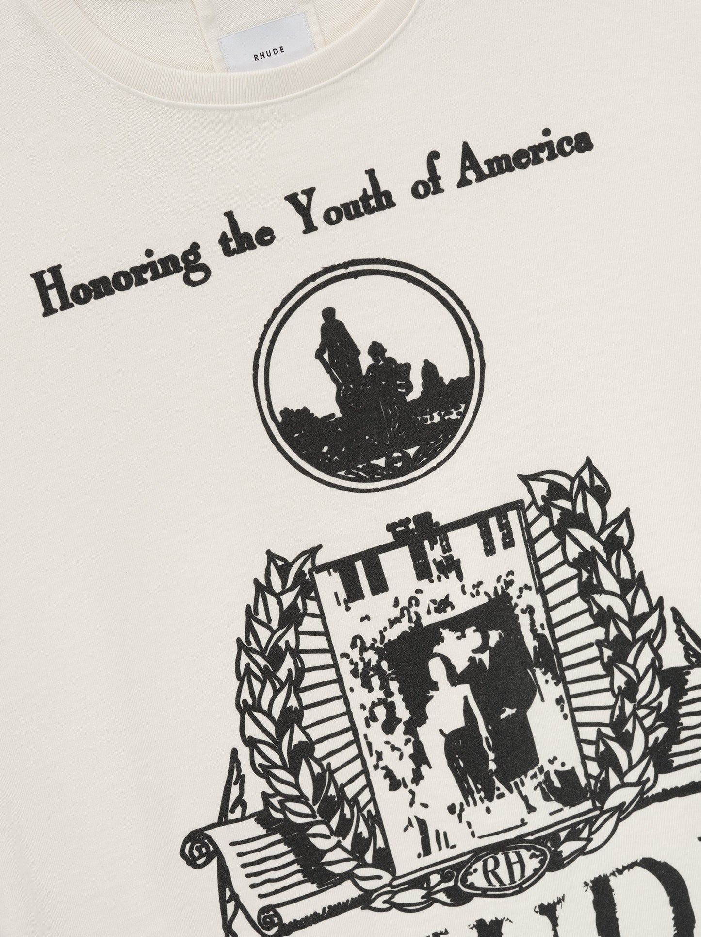 YOUTH OF AMERICA TEE - VTG WHITE\/BLACK