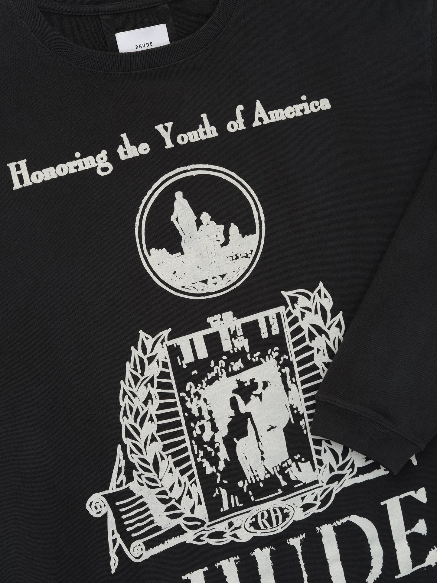 YOUTH OF AMERICA LS TEE - VINTAGE BLACK