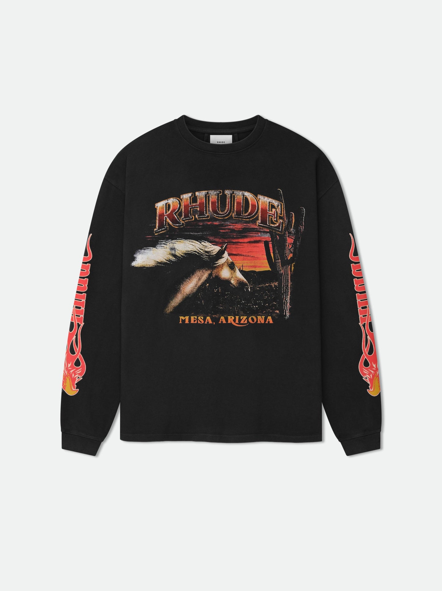 MESA STALLION LS TEE - VINTAGE BLACK