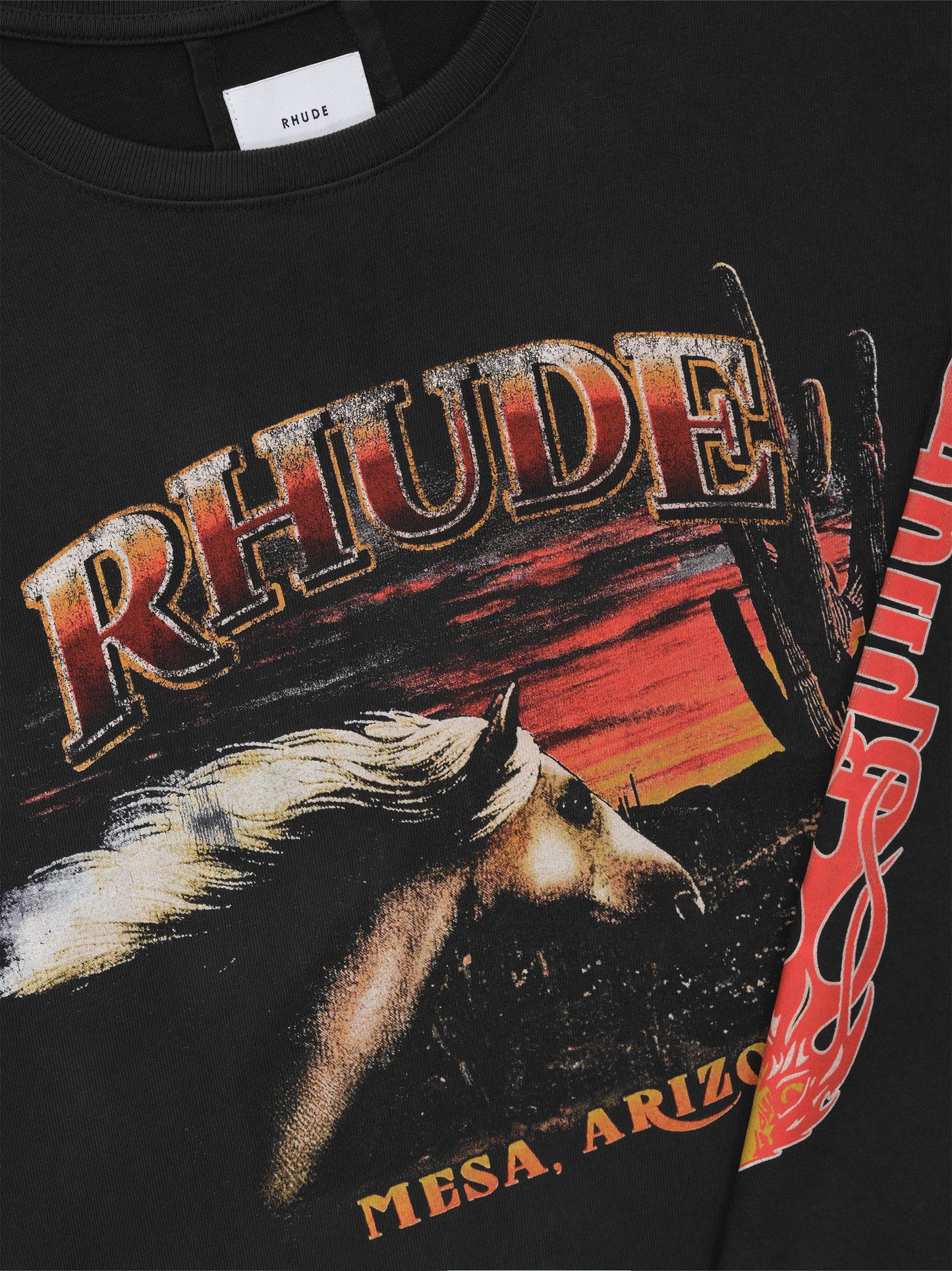 MESA STALLION LS TEE - VINTAGE BLACK