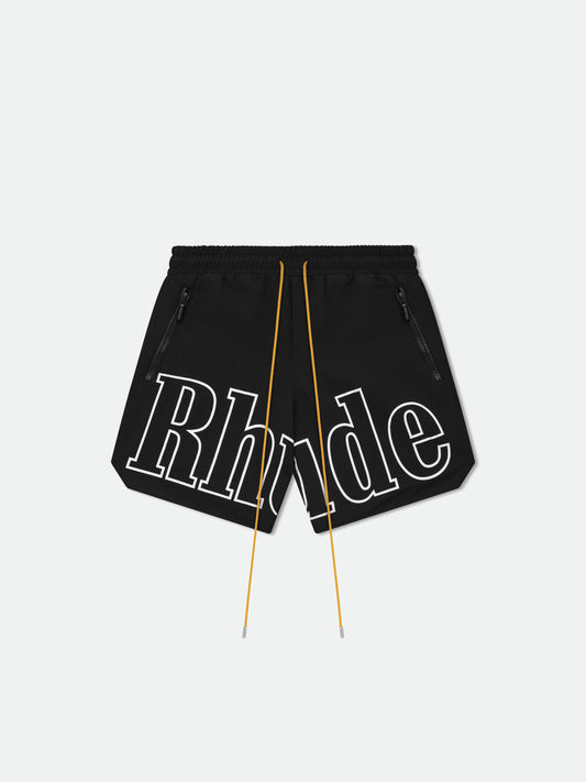 RH LOGO SHORTS - BLACK\/WHITE