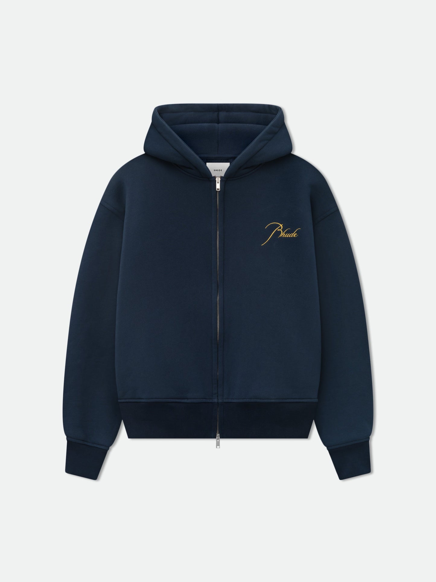 CLASSIQUE FULL ZIP HOODIE - NAVY\/YELLOW