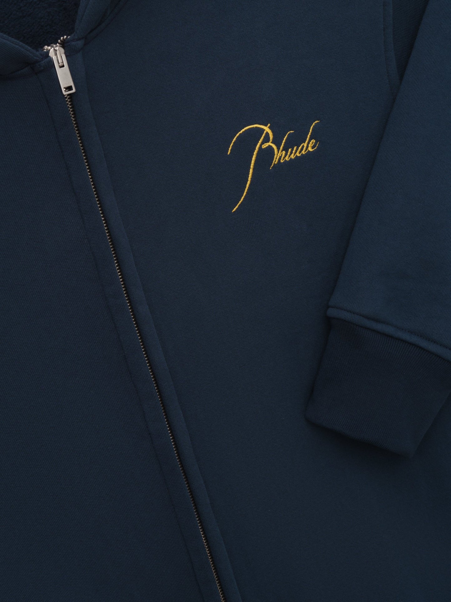 CLASSIQUE FULL ZIP HOODIE - NAVY\/YELLOW