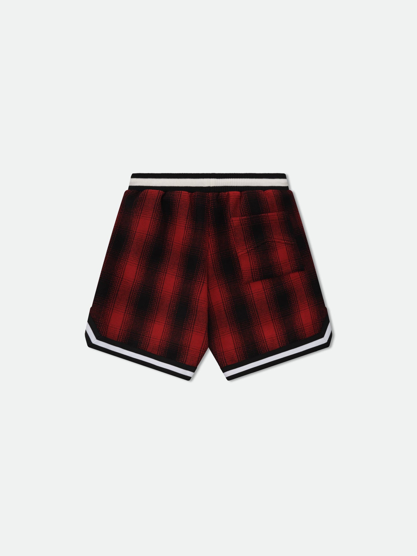 FLANNEL RHUDE COLLEGIATE COURT LOGO SHORT - RED\/BLACK
