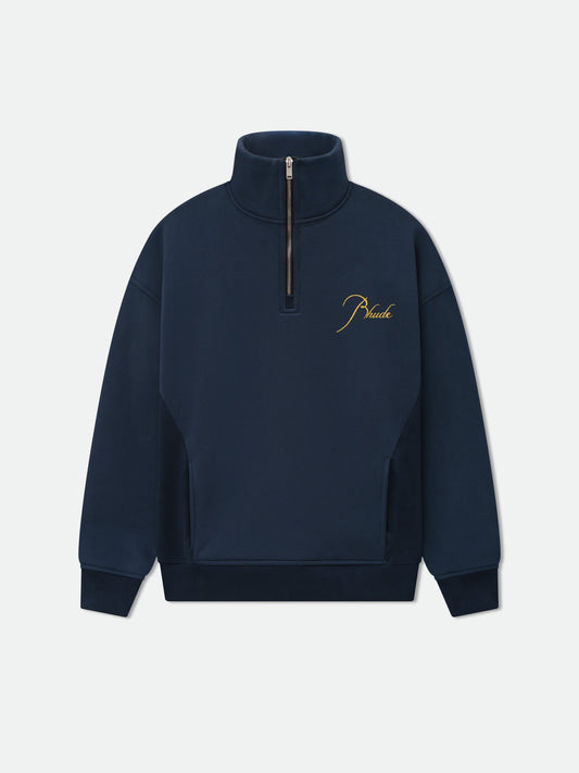 CLASSIQUE QUARTER ZIP - NAVY\/YELLOW