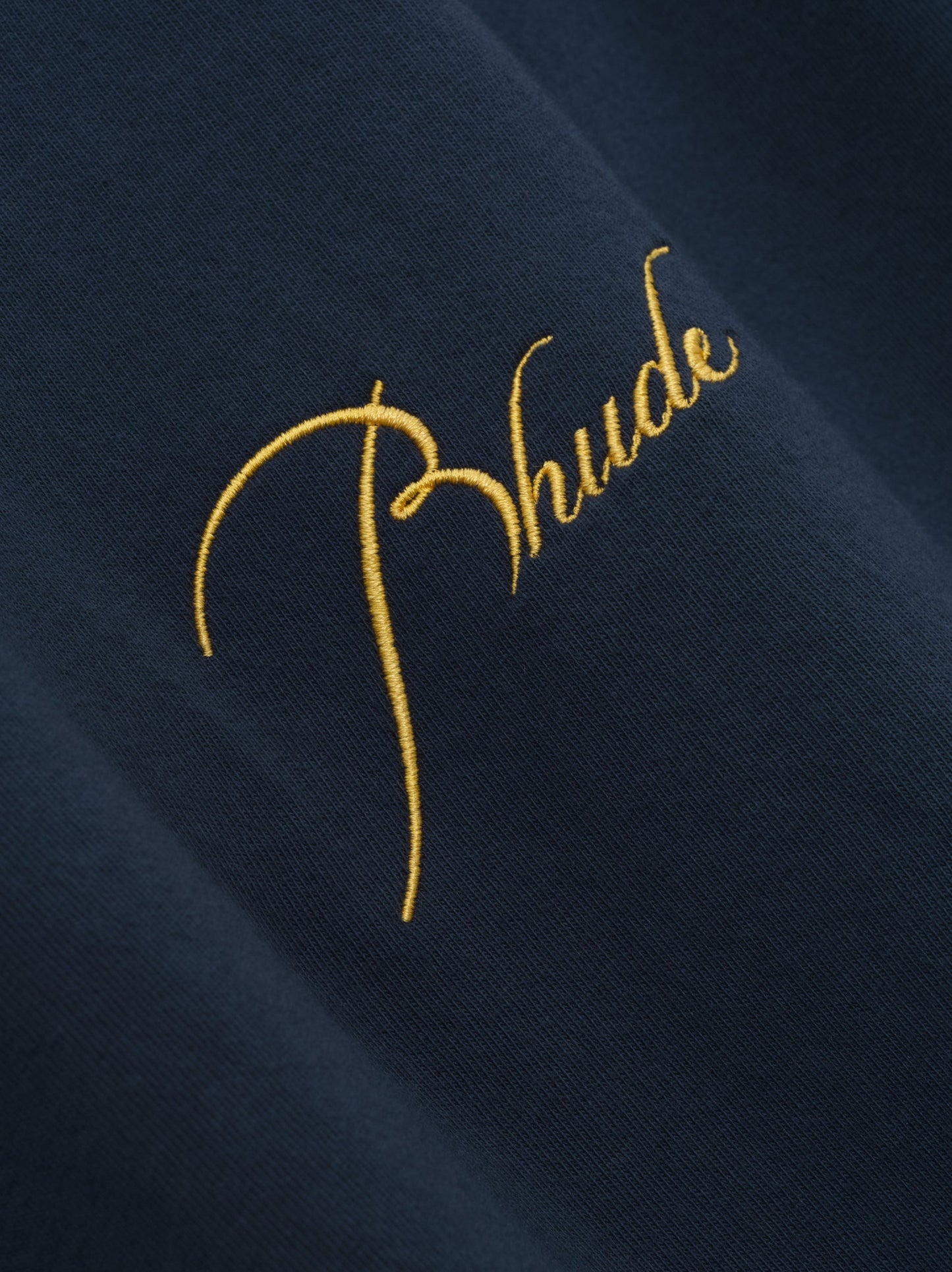 CLASSIQUE CUTOFF SLEEVE TEE - NAVY\/YELLOW