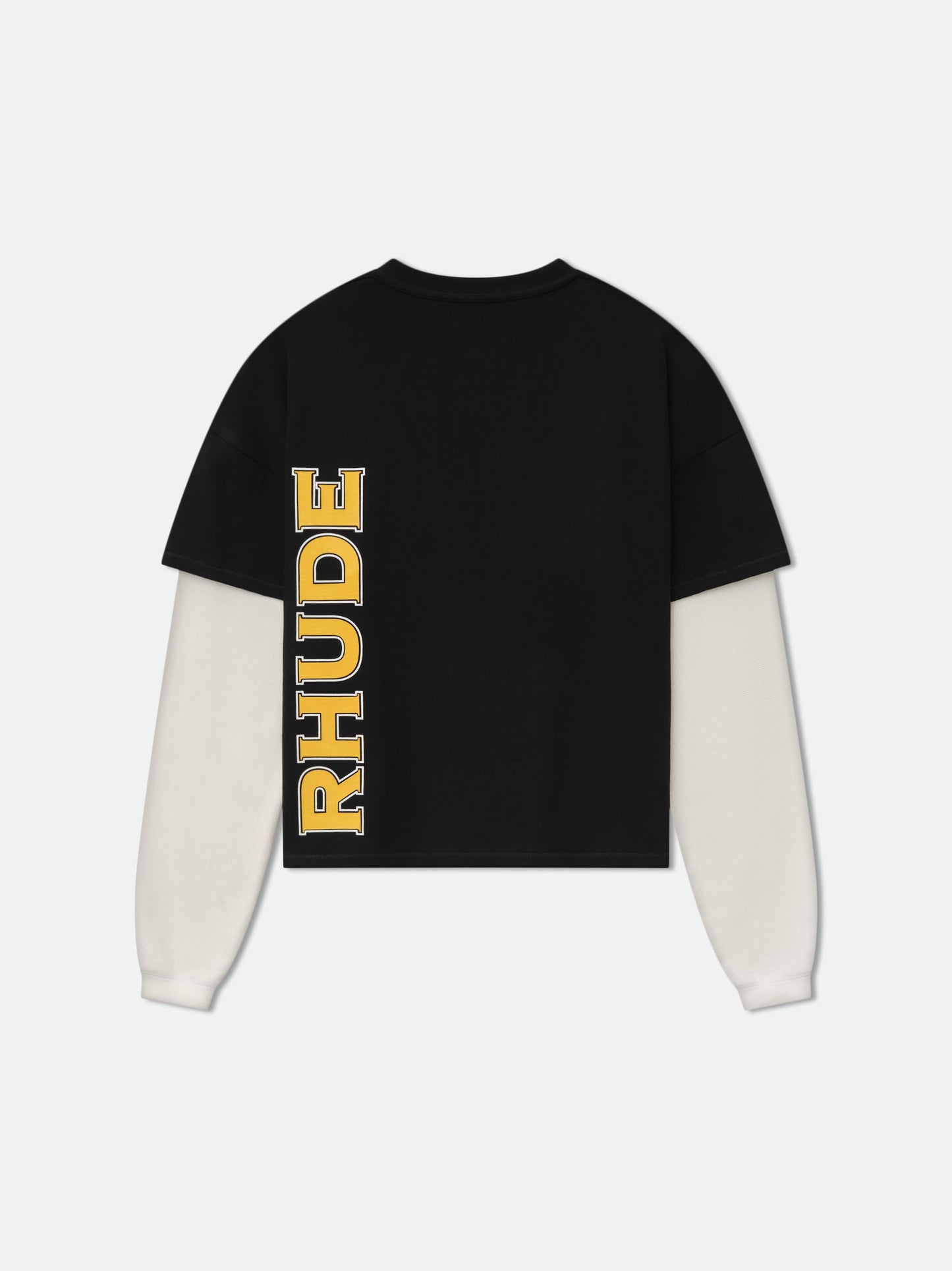 RHUDE STEEL DOUBLE-LAYERED TEE - VTG BLACK