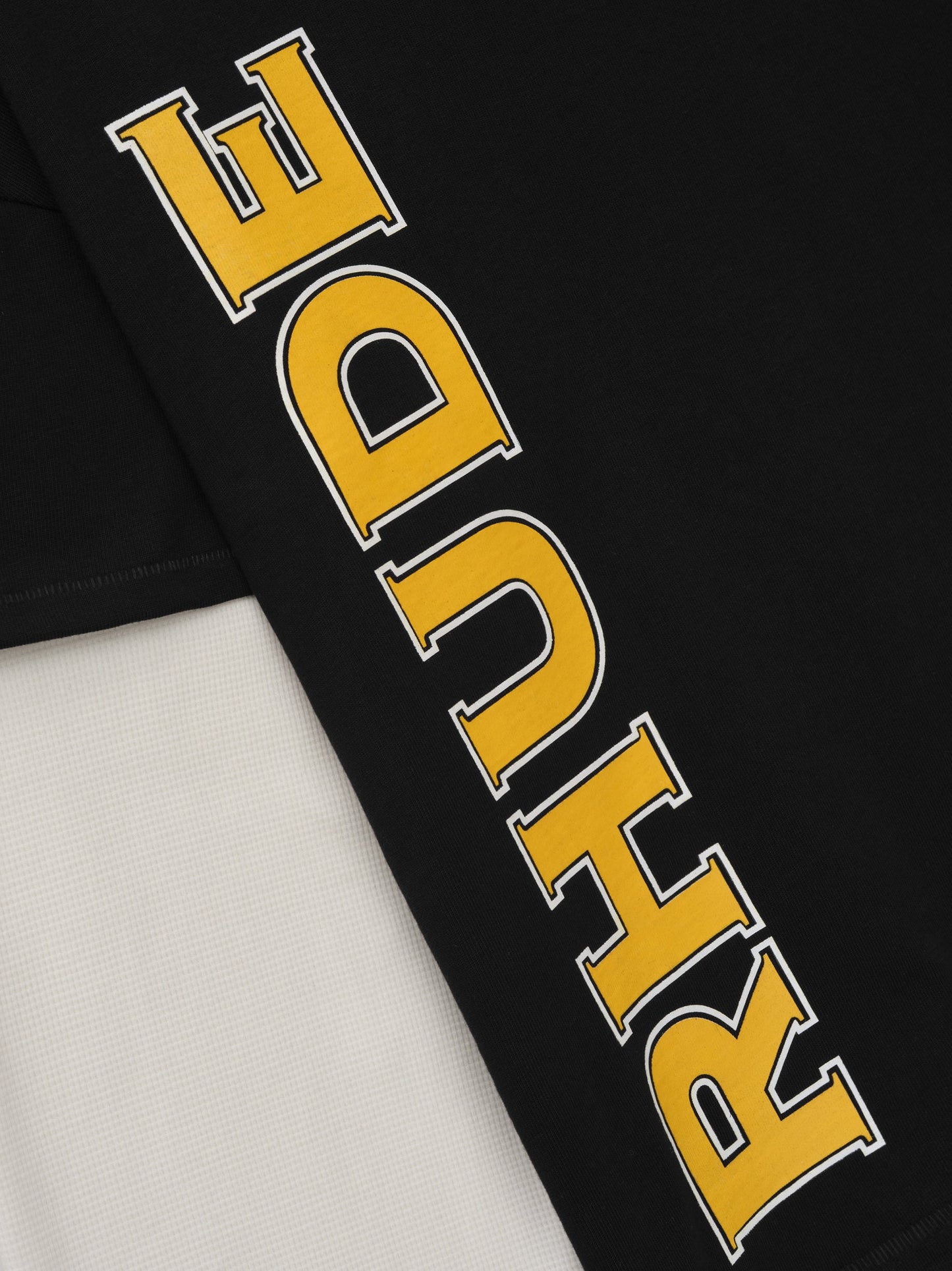 RHUDE STEEL DOUBLE-LAYERED TEE - VTG BLACK