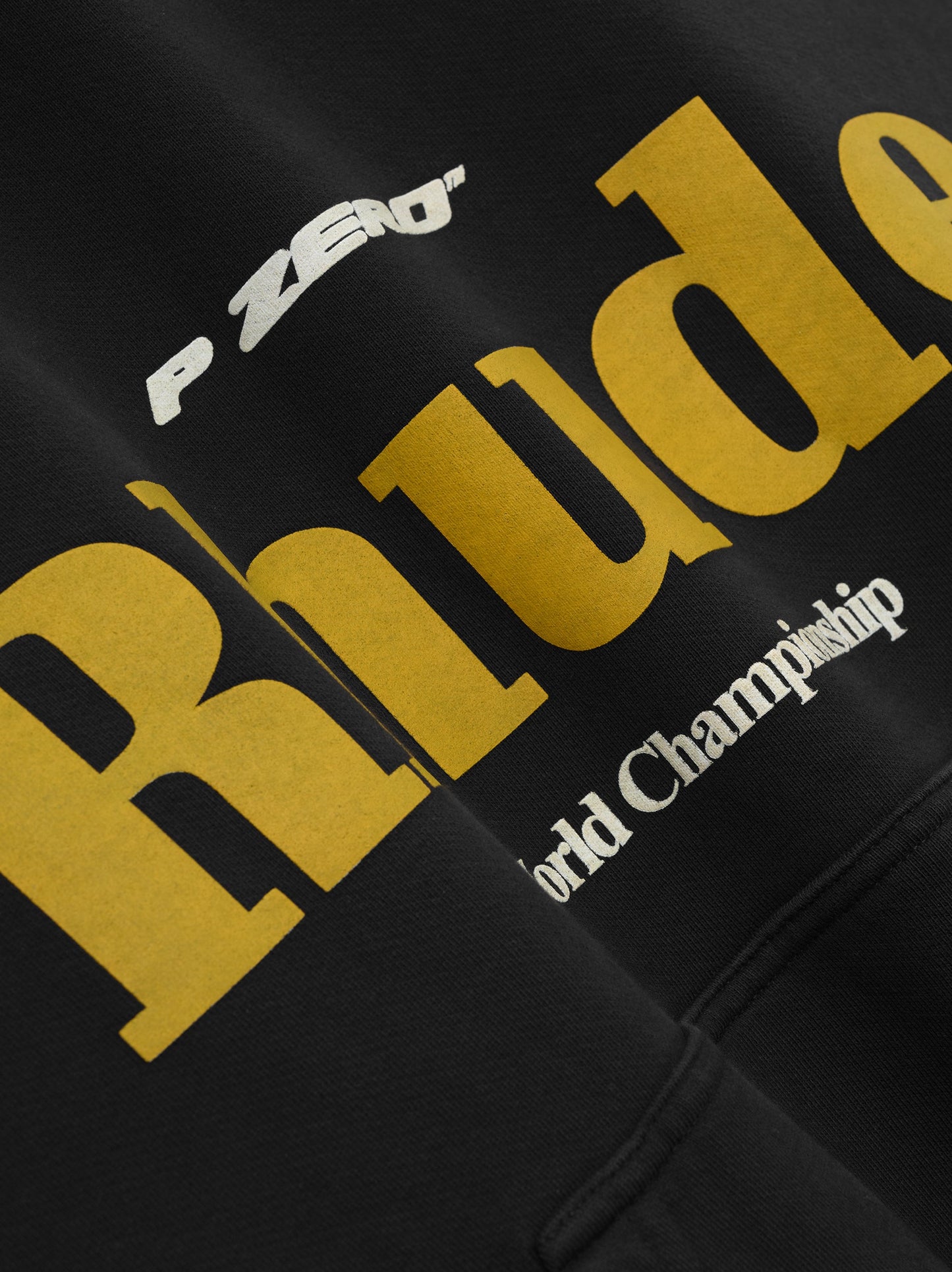 RHUDE WORLD CHAMP HOODIE - VTG BLACK